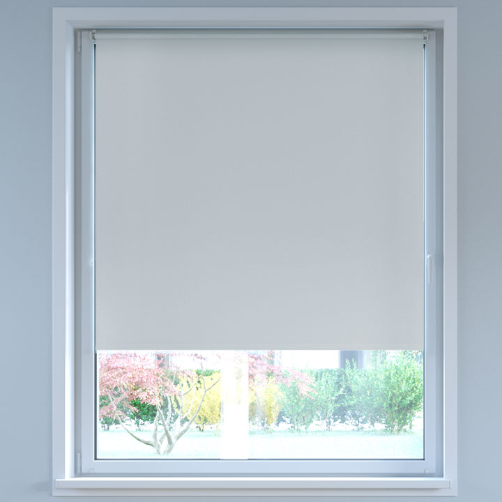 Blackout No Drill Roller Blind, Light grey