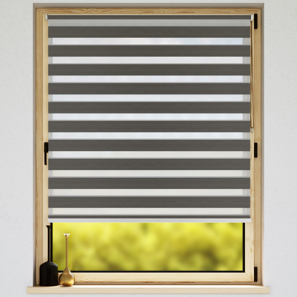Blackout Premium Day and Night Blind, Sula Graphite