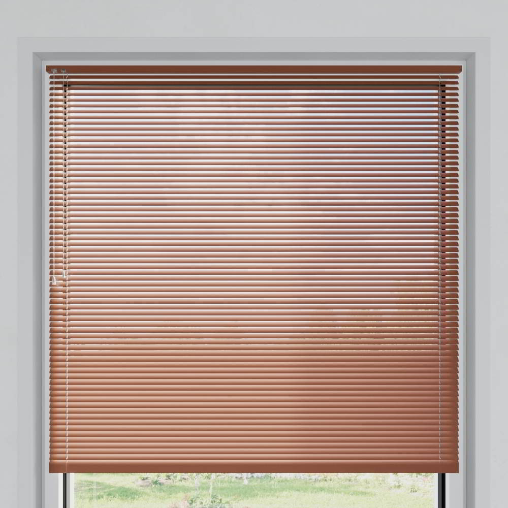 25mm slat Venetian Blind, Brick Matt