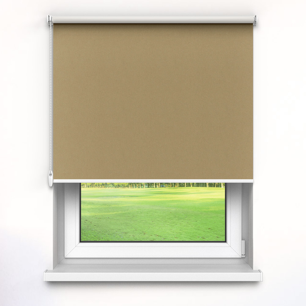 Blackout Premium Roller Blind, Brown