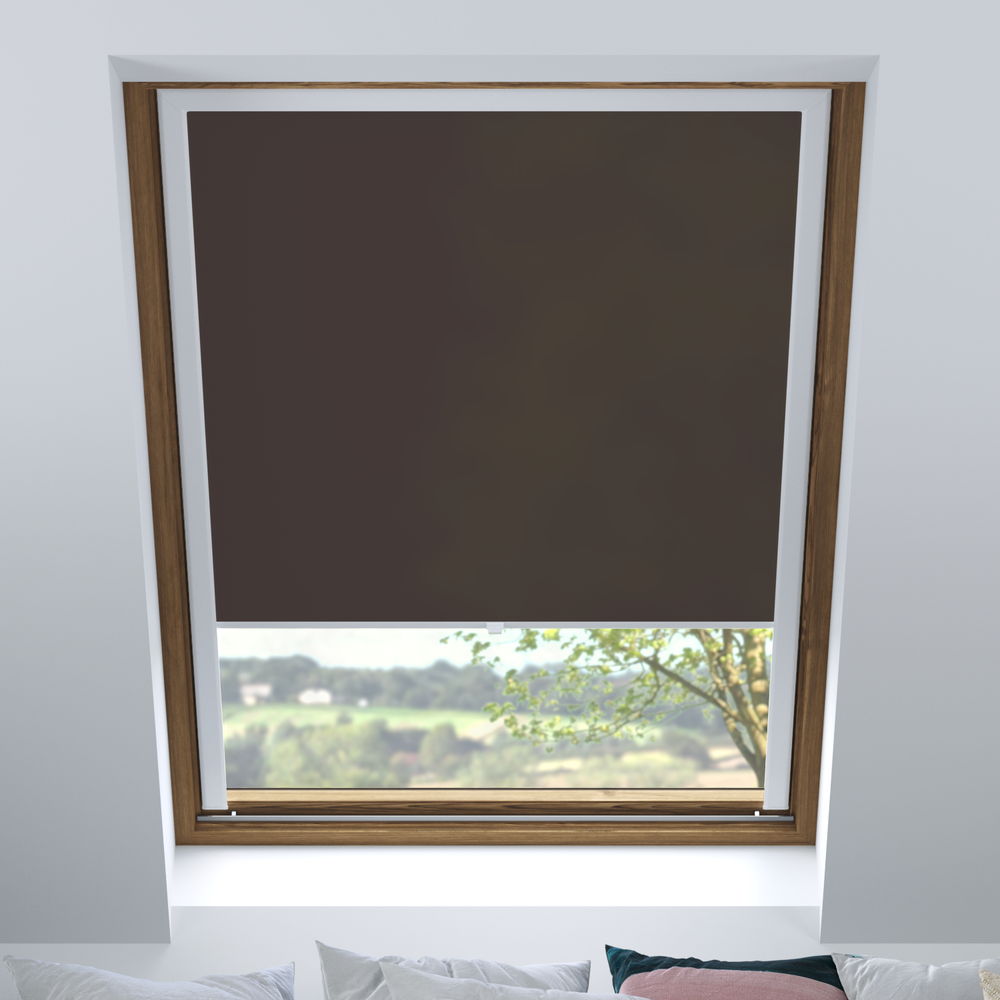 Darkening PureNight Skylight Blind, Chocolate