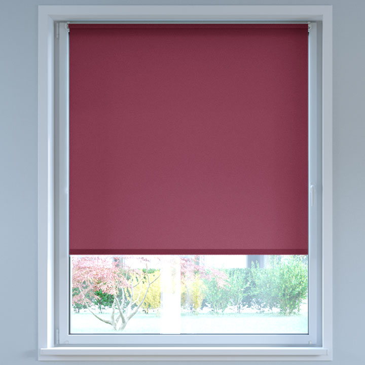 Darkening No Drill Roller Blind, Rose