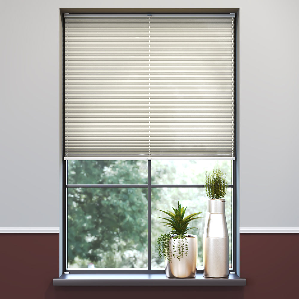 Darkening Premium Pleated Blind, Amalia Warm White